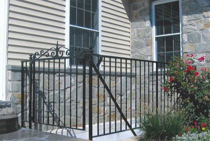 A Beautiful Wrought Iron Stair Railing in Wayne, PA Is Both Attractive and Sturdy